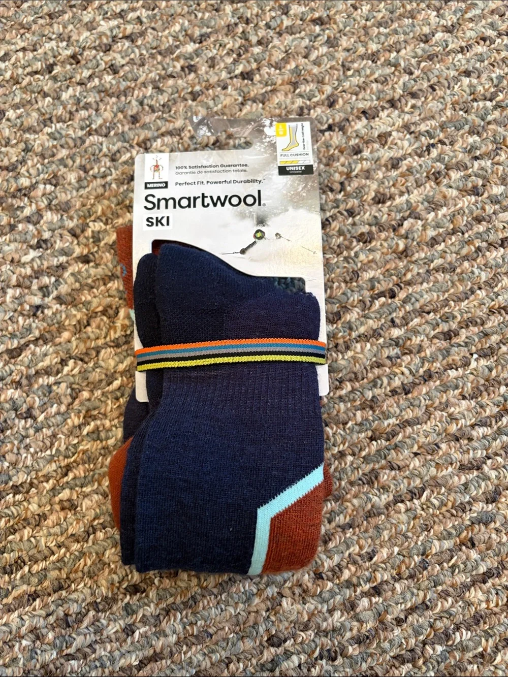 Smartwool Unisex Merino Wool Full Cushion Ski Socks  Navy Socks